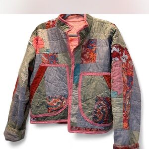 Colorful Patchwork Quilted Jacket
